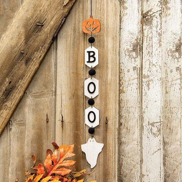 Boo Jack & Ghost Wooden Tag Garland - The Fox Decor
